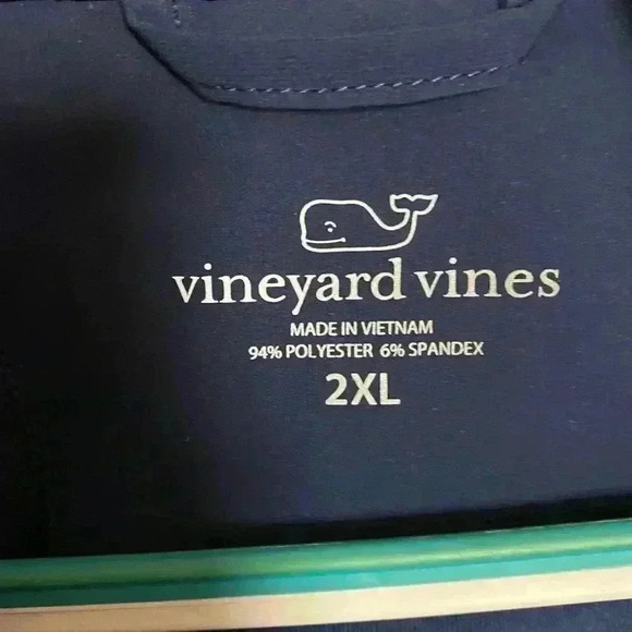 Vineyard Vines Navy Blue Quarter Zip - Picture 3 of 5
